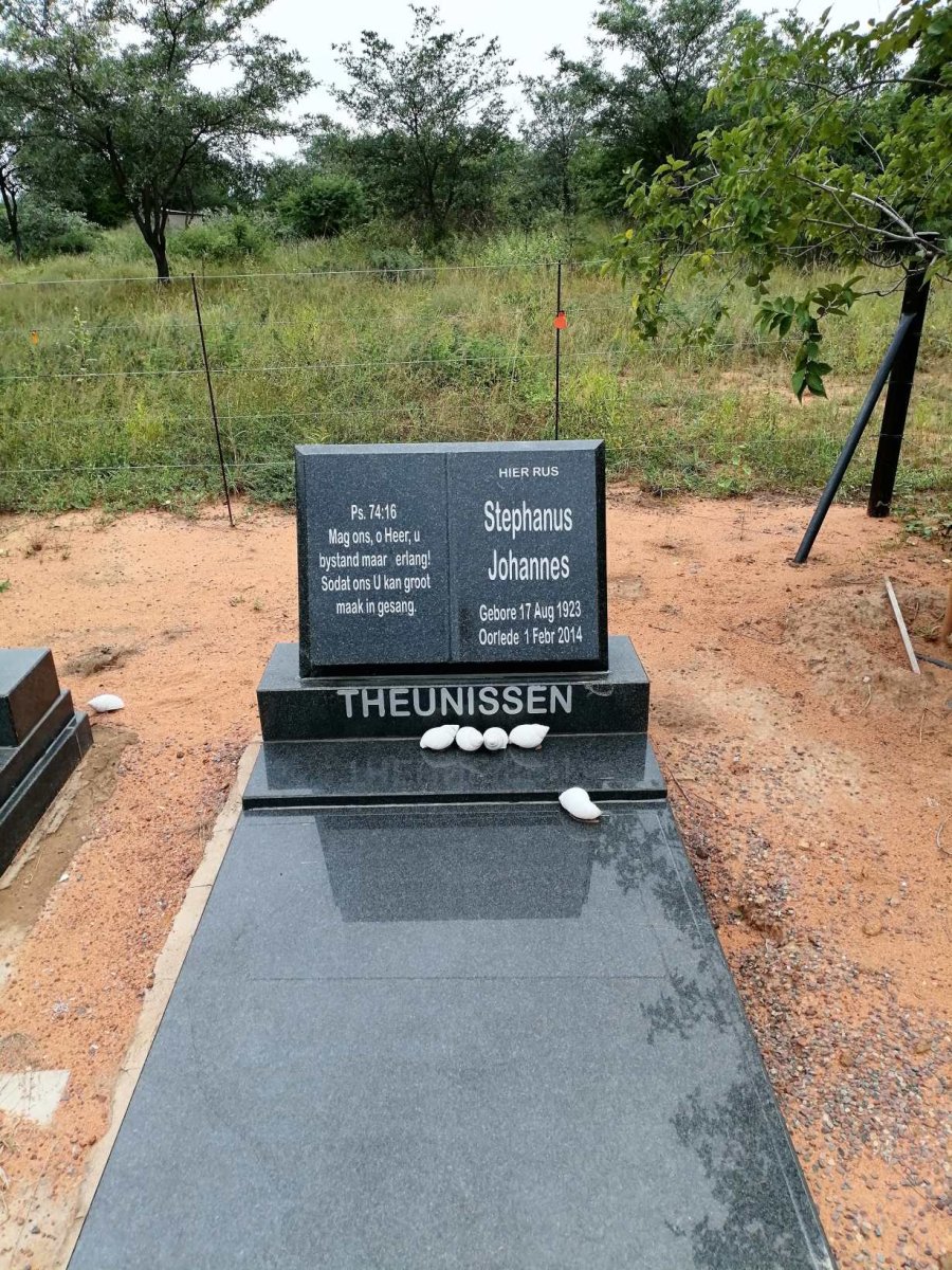 THEUNISSEN Stephanus Johannes 1923-2014