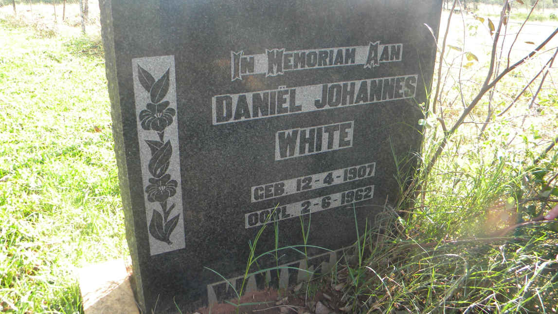 WHITE Daniel Johannes 1907-1962