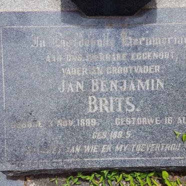 BRITS Jan Benjamin 1889-1961