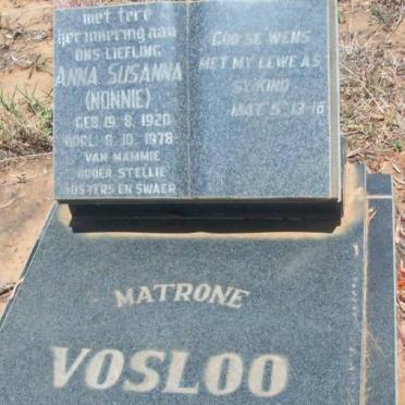 VOSLOO Anna Susanna 1920-1978