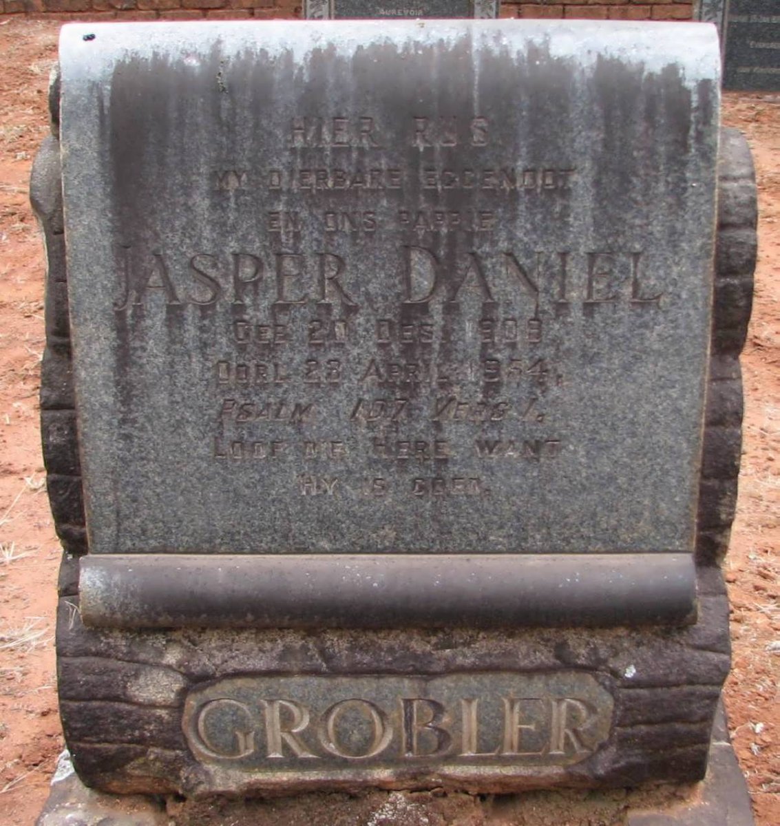 GROBLER Kasper Daniel 1909-1954