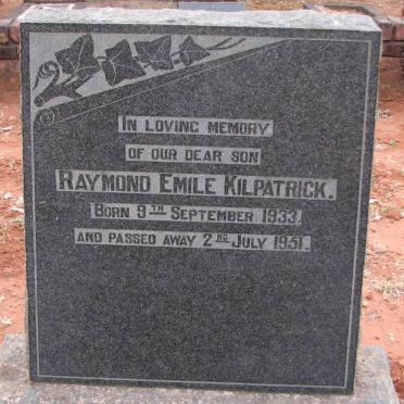 KILPATRICK Raymond Emile 1933-1951