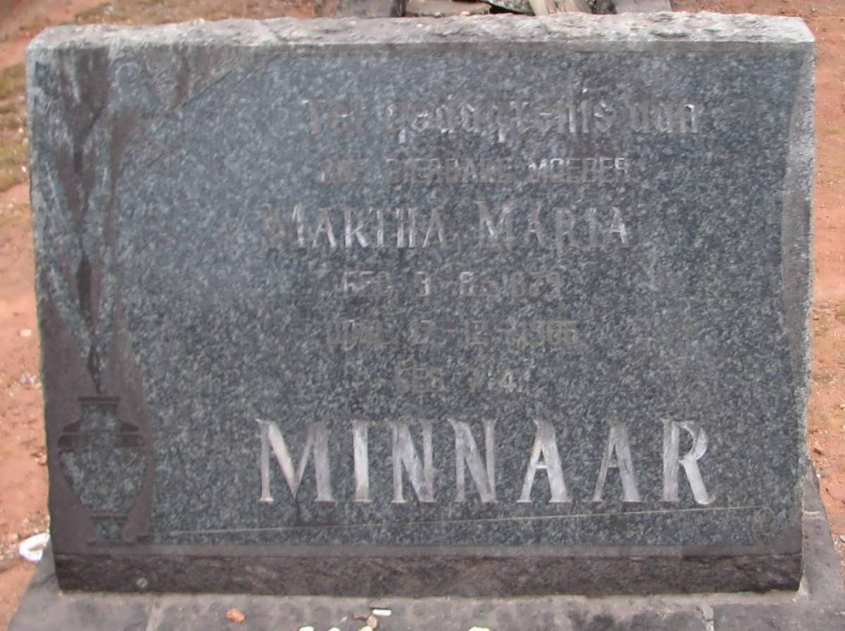 MINNAAR Martha Maria