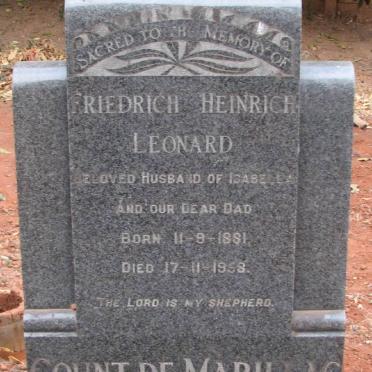 MARILLAC Friedrich Heinrich Leonard, de 1881-1958