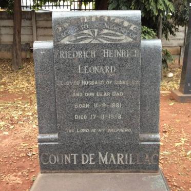 MARILLAC Friedrich Heinrich Leonard, de 1881-1958