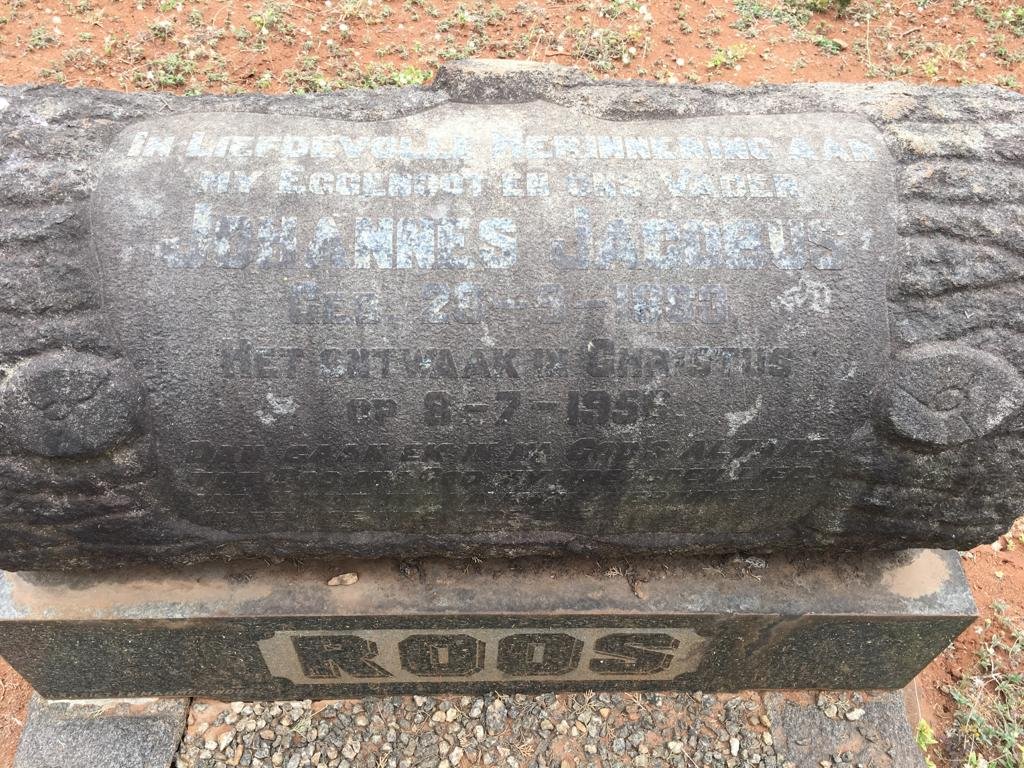 ROOS Johannes Jacobus 1883-1956