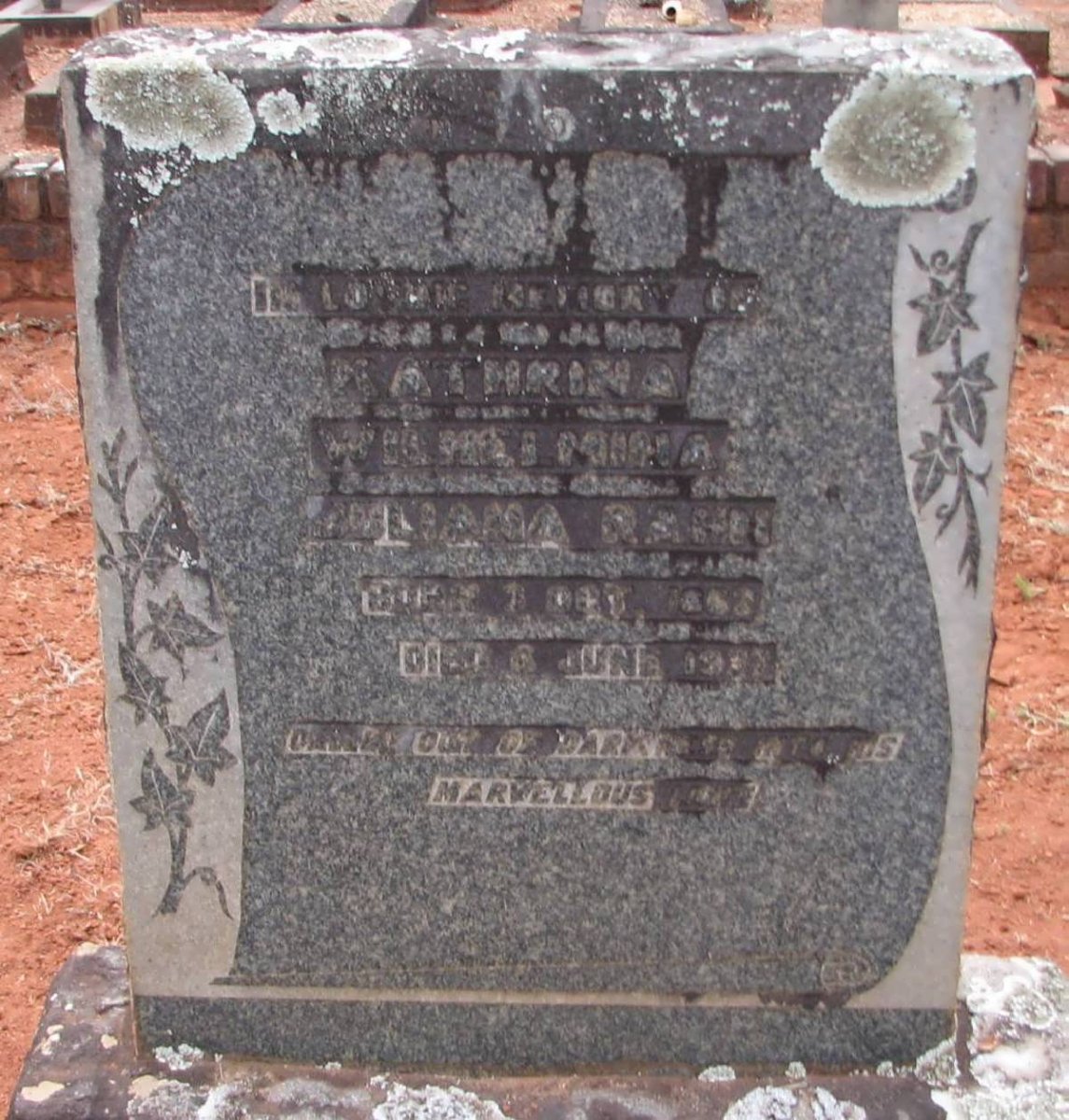 RAHN Katharina Wilhelmina ?