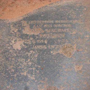 ROSSOUW Maria Magdalena 1914-19?3