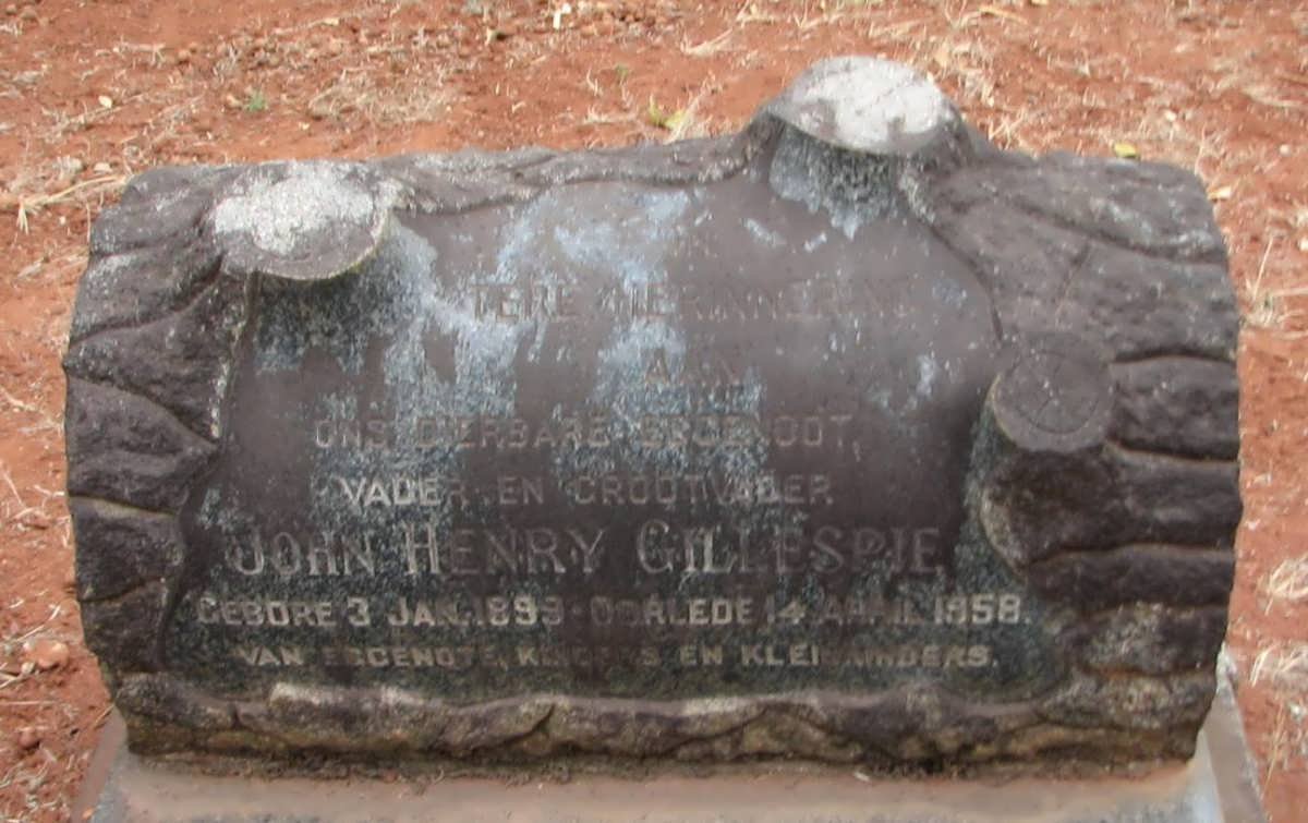 SCHOEMAN John Henry Gillespie 1899-1958