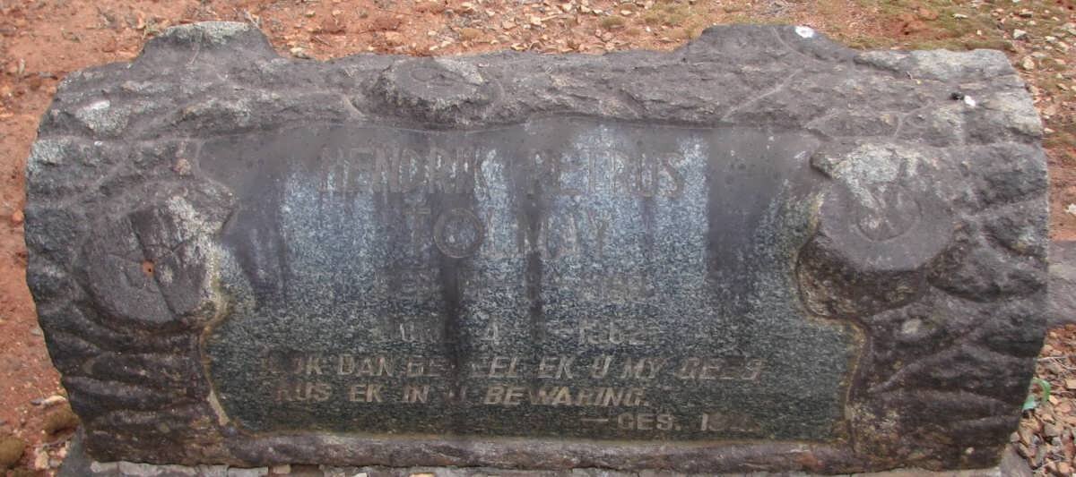 TOLMAY Hendrik Petrus ?-1962