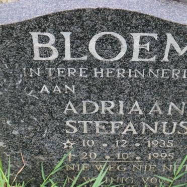 BLOEM Adriaan Stefanus 1935-1995