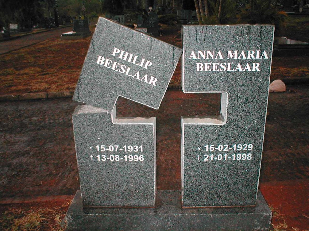 BEESLAAR Philip 1931-1996 &amp; Anna Maria 1929-1998
