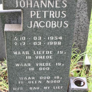 BEUKES Johannes Petrus Jacobus 1954-1998