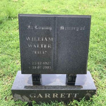 GARRETT William Walter 1927-2003