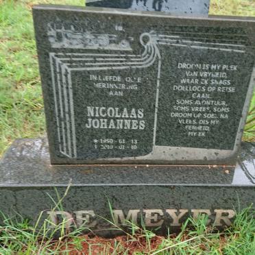 MEYER Nicolaas Johannes, de 1950-2010