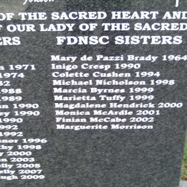 4. Memorial for the Missionaries of the Sacred Heart and Daughters of our Lady of the Sacred Heart