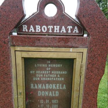 RABOTHATA Ramabokela Donald 1953-2005