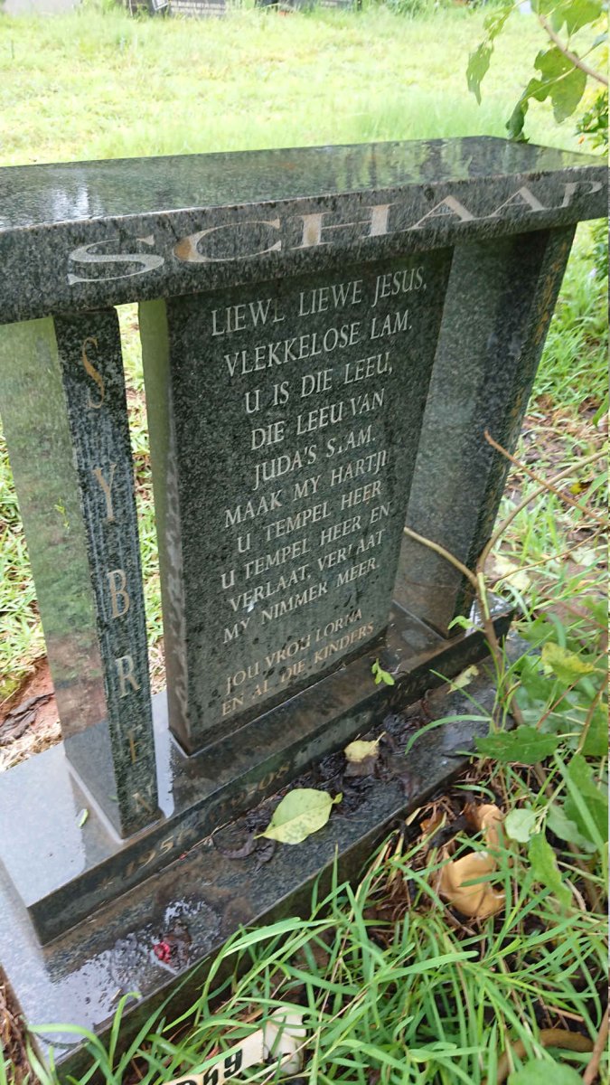 SCHAAP Sybren 1956-2005