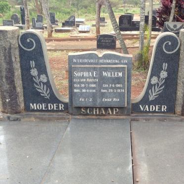 SCHAAP Willem 1905-1974 &amp; Sophia E. VAN ROOYEN 1906-1996