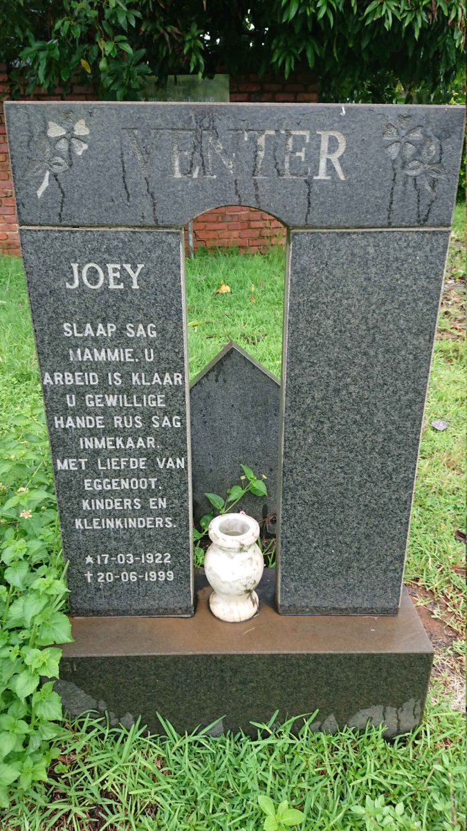 VENTER Joey 1922-1999