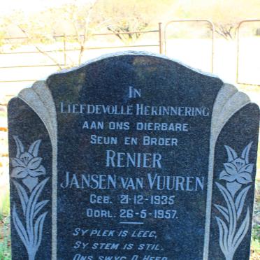 DEVENTER Renier Jansen van Vuuren, van 1935-1957