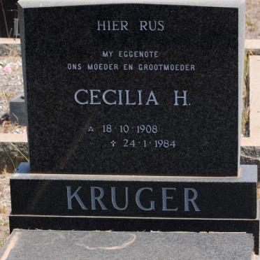 KRUGER Cecilia H. 1908-1984