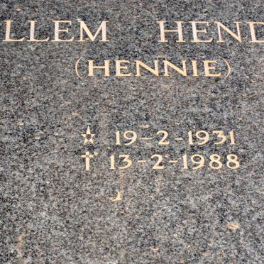 PRETORIUS Willem Hendrik 1931-1988