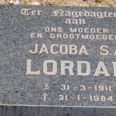 LORDAN Jacoba S.A. 1911-1984