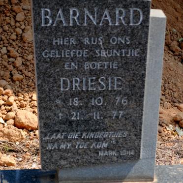 BARNARD Driesie 1976-1977