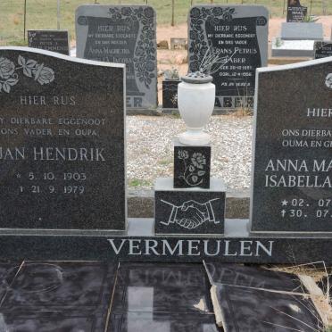 VERMEULEN Jan Hendrik 1903-1979 &amp; Anna Magritha Isabella Jacoba 1918-2007