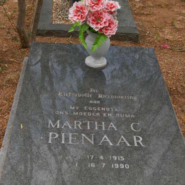 PIENAAR Martha C. 1915-1990