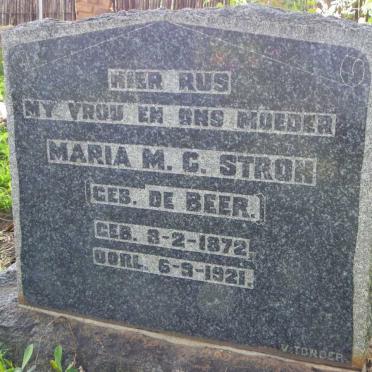 STROH Maria M.C. nee DE BEER 1872-1921