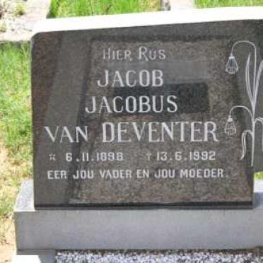 DEVENTER Jacob Jacobus, van 1898-1992