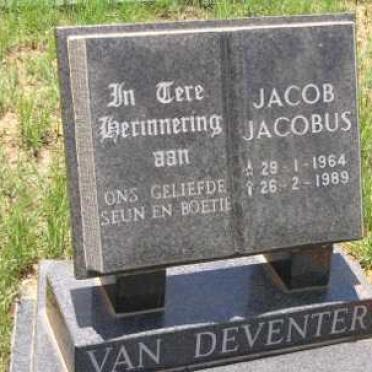 DEVENTER  Jacob Jacobus, van 1964-1989