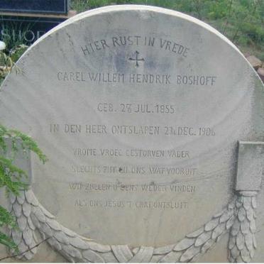 BOSHOFF Carel Willem Hendrik 1855-1906