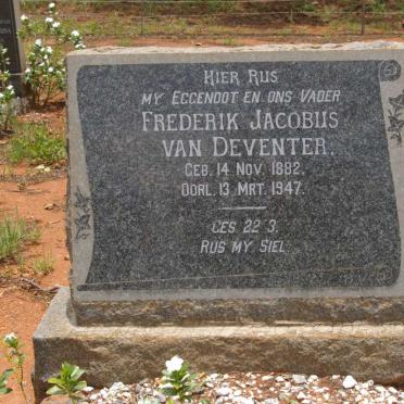 DEVENTER Frederik Jacobus, van 1882-1947