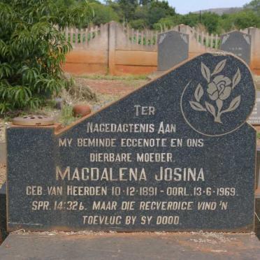 BEER Magdalena Josina, de nee VAN HEERDEN 1891-1969