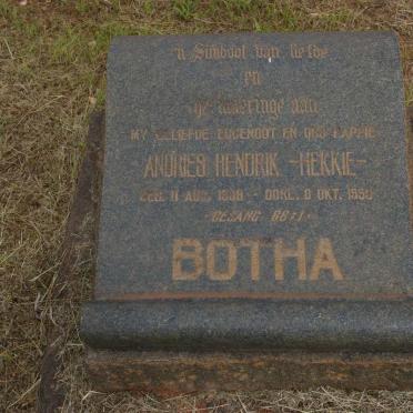 BOTHA Andries Hendrik 1909-1959