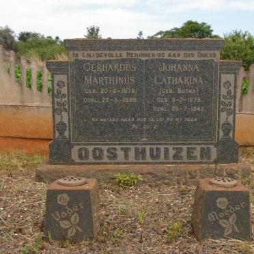 OOSTHUIZEN Gerhardus Marthinus 1876-195? &amp; Johanna Catharina BOTHA 1879-1945