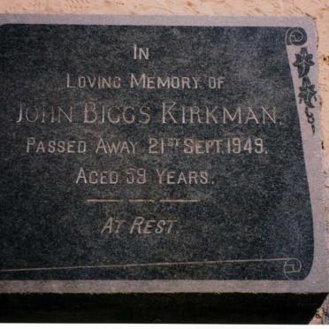 KIRKMAN John Biggs -1949