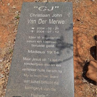MERWE Christiaan John, van der 2004-2004