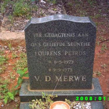 MERWE Lourens Petrus, van der 1973-1973