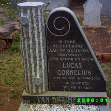 MERWE Lucas Cornelius, van der 1920-2000