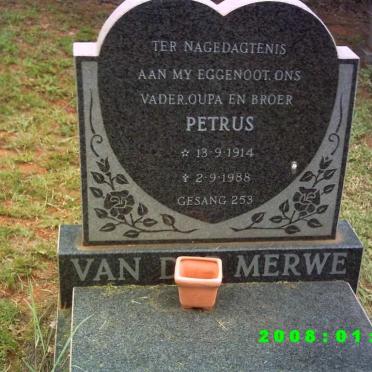 MERWE Petrus, van der 1914-1988