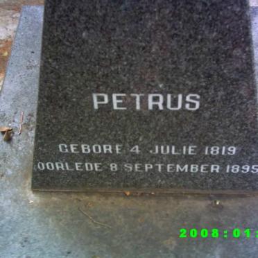 MERWE Petrus, van der 1819-1895