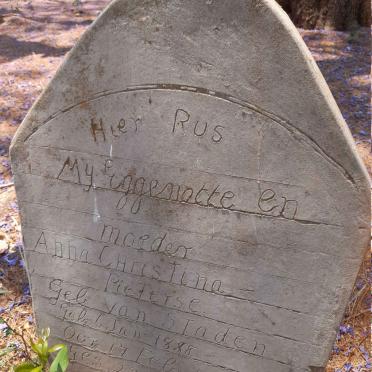 PIETERSE Anna Christina nee VAN STADEN 1888-1954 