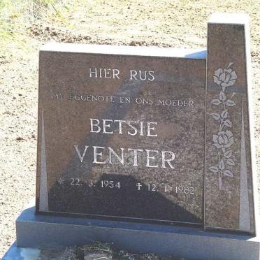 VENTER Betsie 1954-1982