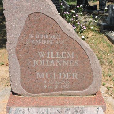 MULDER Willem Johannes 1936-1998