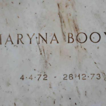 BOOYSE Maryna 1972-1973