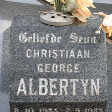 ALBERTYN Christiaan George 1933-1983